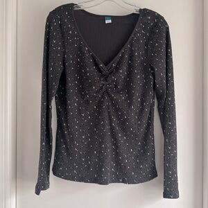 Cute floral long sleeve top - Old Navy - Size L